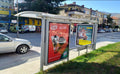 Bus Shelter Panel Ne Qender, Pogradec, Albania