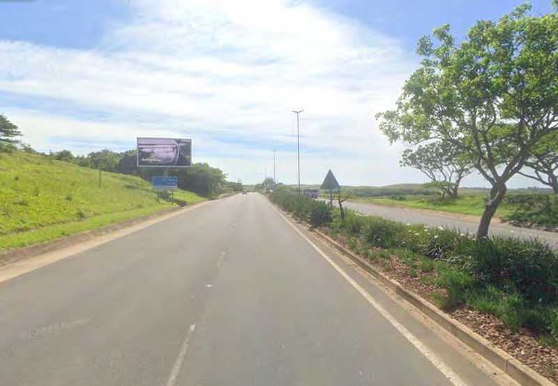 King Shaka airport road outbound LED billboard, La Mercy