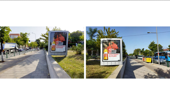 City Light, 2 faces Rr.llazi Miho Semafori Perballe Alpha Bank, Tirana, Albania