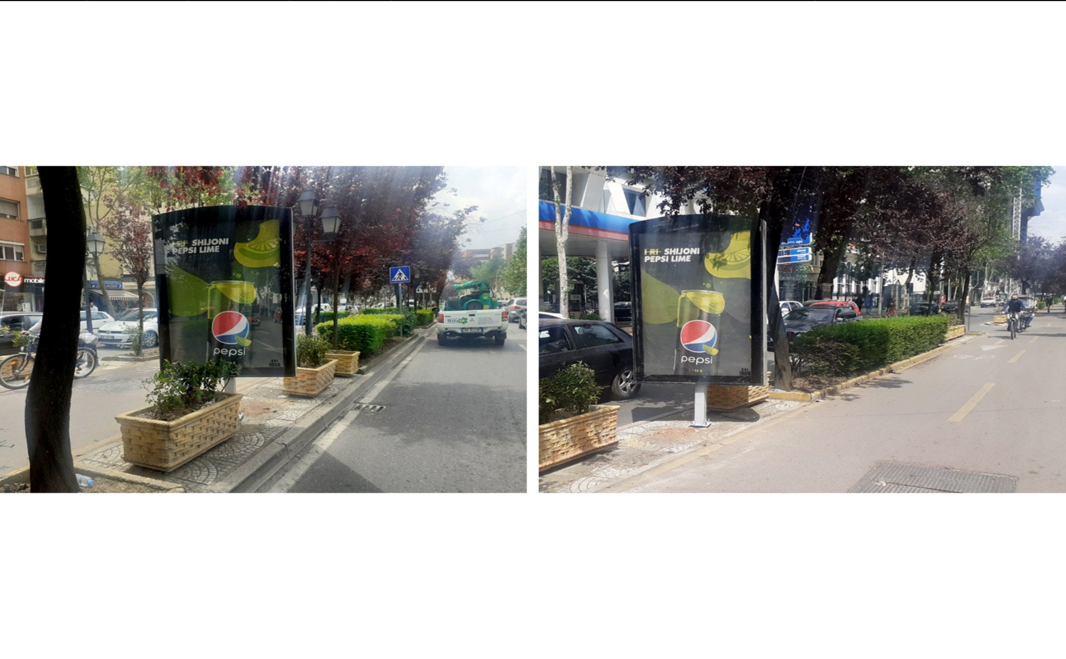 City Light, 2 faces Rr.kavajes Trot.mesit Para Karburanti. Min.kulture, Tirana, Albania