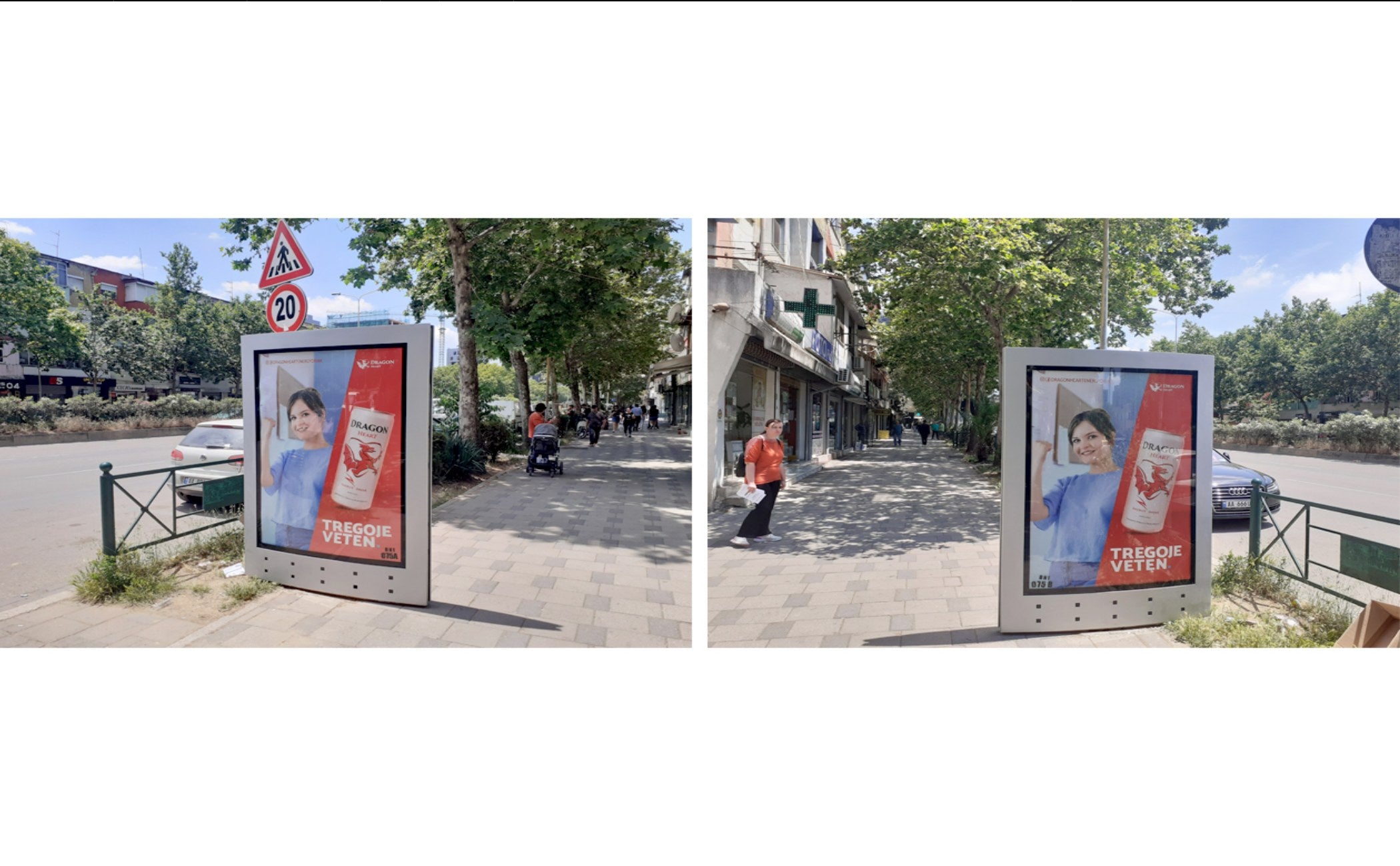 City Light, 2 faces Rr.kavajes Perpara Dyqanit Grid Kompjuter, Tirana, Albania