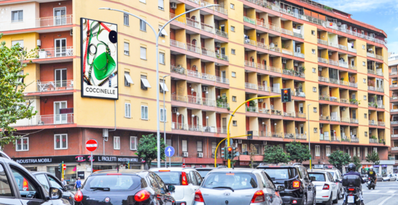 Via Tiburtina LED wallbanner