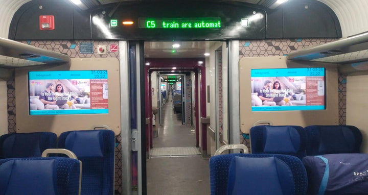 Vande Bharat Express (Delhi to Firozpur) Onboard LED Screens