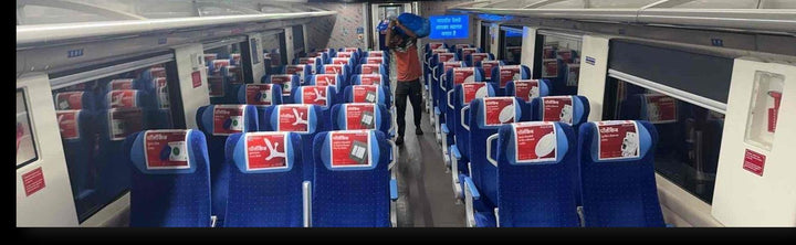 Delhi to Amritsar Express, Onboard Headrest Branding