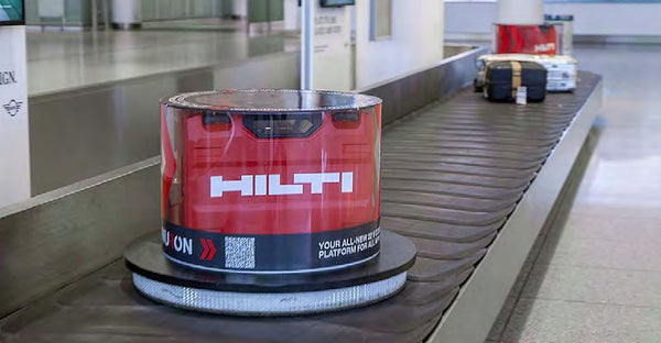 Advertising Objects on Luggage Belts, Terminal 2 Central Baggage Claim, Munich Airport