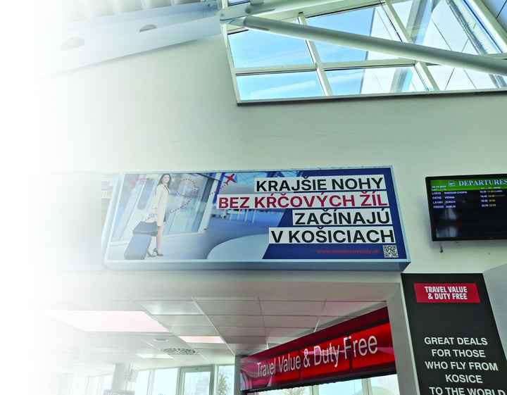 Advertising Panels, Arrivals Hall and Gates A and B, Košice Airport