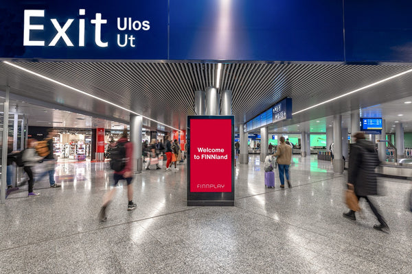 Arrivals Digital Network (76 Screens), Helsinki Airport