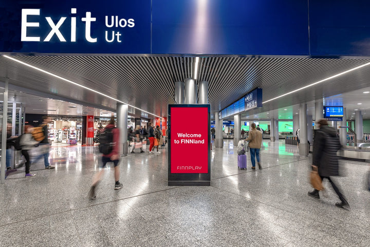 Arrivals Digital Network (76 Screens), Helsinki Airport