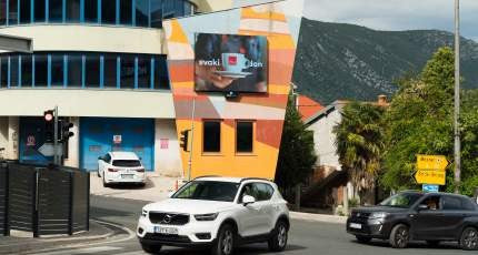 Digital Billboard, Tabornik Ive Zelenika Street, Mostar, Bosnia and Herzegovina
