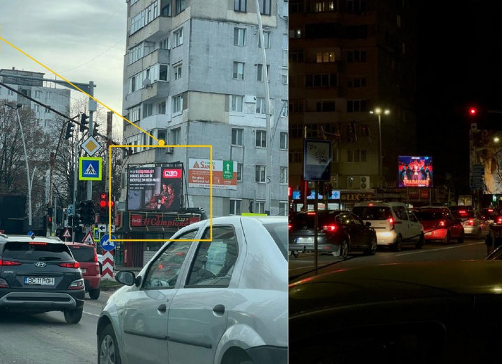 Bacau Calea Marasesti Digital LED Billboard, Romania