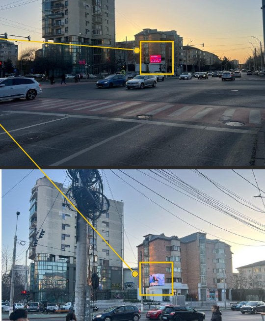Bacau Intersectie Mioritei Digital LED Billboard, Romania