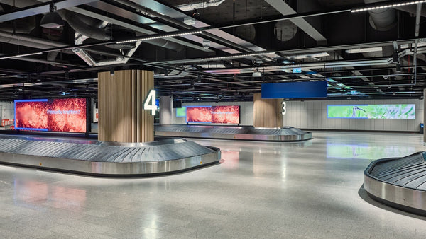 Baggage Belt Screens (16), Baggage Hall, Keflavík Airport — image 2