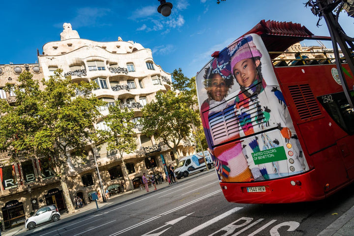 Open-Top Tourist Bus Advertising, Barcelona