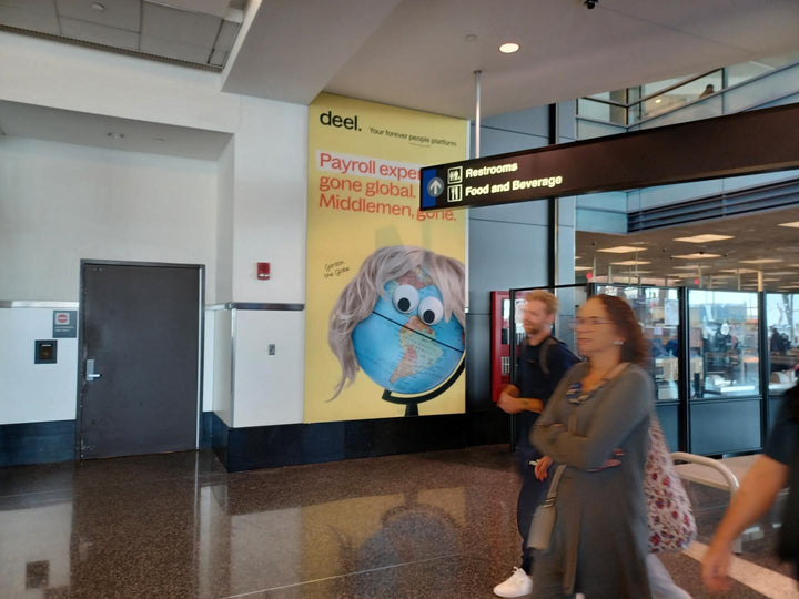 Post Security Banner (5208), Boston Logan Airport Terminal A, Boston