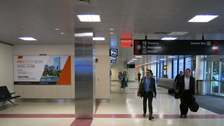 Baggage Claim Banner (6128), Boston Logan Airport Terminal B Baggage Claim, Boston