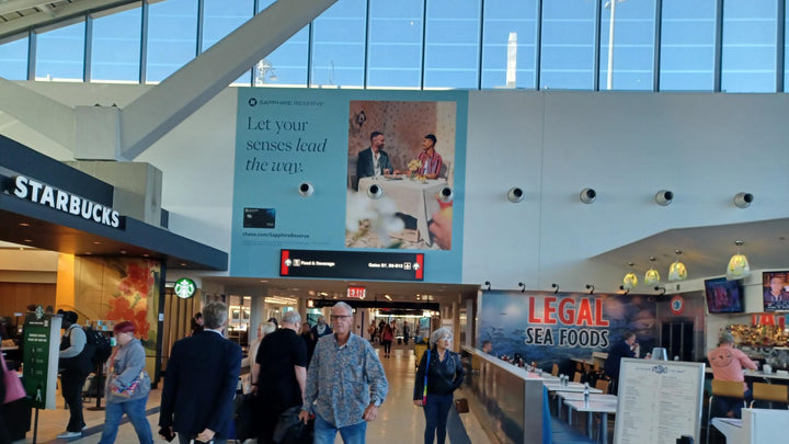 Overhead Banner (6255), Boston Logan Airport Terminal B, Boston