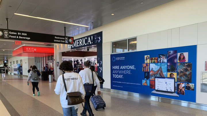 Static Banner (6278), Boston Logan Airport Terminal B, Boston