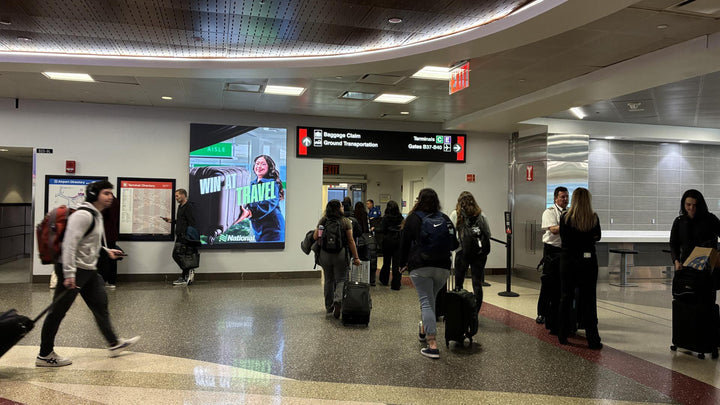 Digital Spectaculars (5605, 6610, 6622, 6624), Boston Logan Airport Terminals A and B, Boston