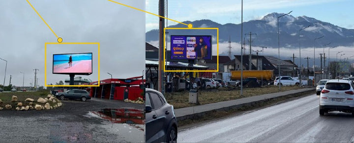 Brasov Street Mall Sanpetru Digital LED Billboard, Romania