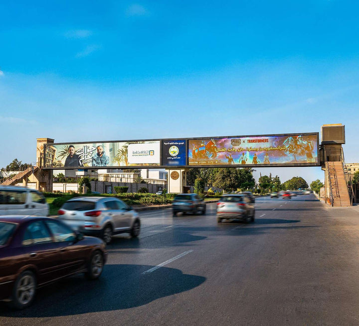 Bridge Digital Screen towards Cairo Airport, Heliopolis, Cairo