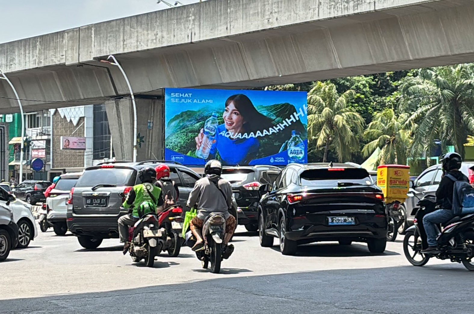 Bundaran MKG digital led screen, North Jakarta, Indonesia