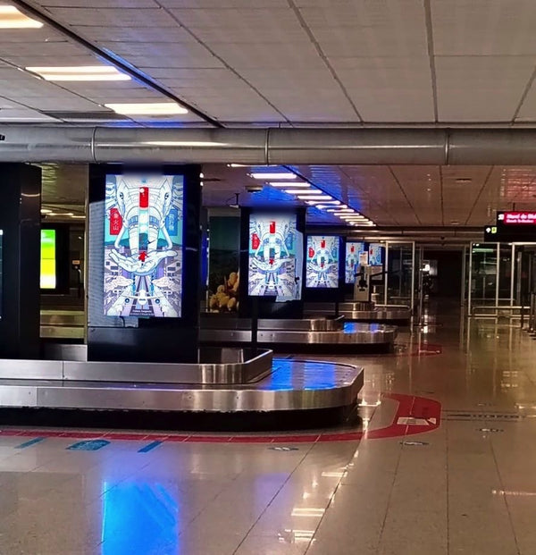Digital Totem Network, 25 Screens, Arrivals, Baggage Claim and Gates, Catania Airport — image 2