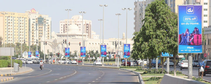 Clock Tower Exit Road Lampposts, Sharjah