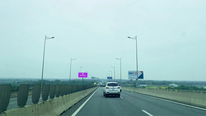 Composite Pole Billboard, VT02A, expressway Long Thành - Dầu Giây, bridge Long Thành, Dong Nai