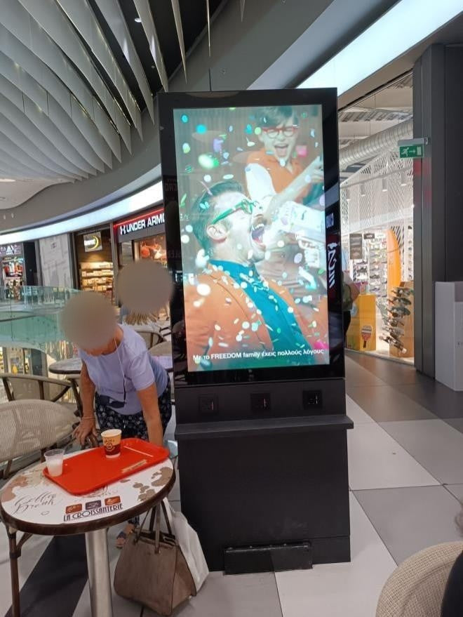 Charging Station Digital Screens (G5-G6, F9), Kings Avenue Mall, Paphos