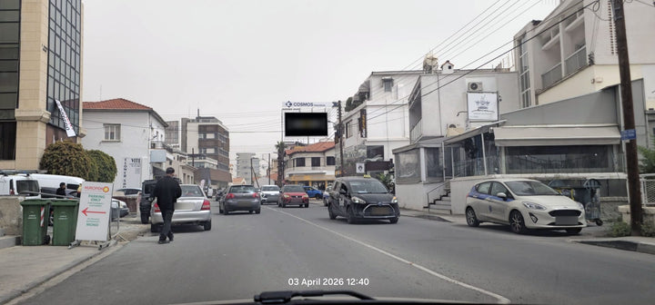Limassol Billboard, Gr. Digeni Av. to Kolonakiou Av. (RHS) (P-LS050)