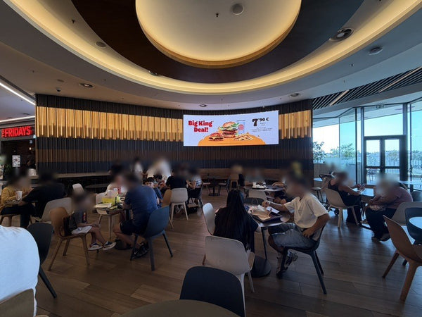 Food Court Curved LED Screen, Mall of Cyprus, Nicosia