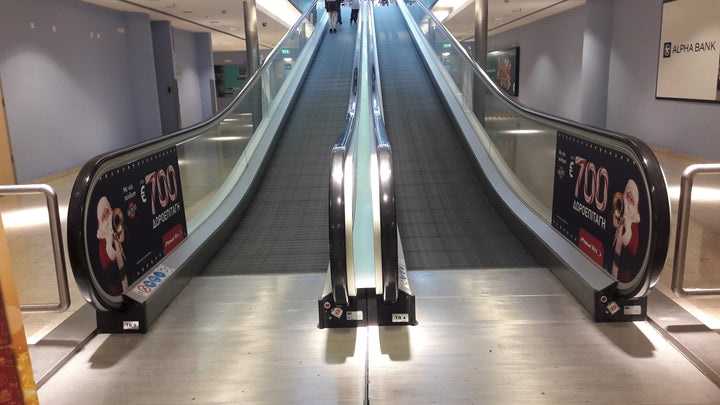 Travelator Glass Sides (B25), Entrance 2, Mall of Cyprus, Nicosia