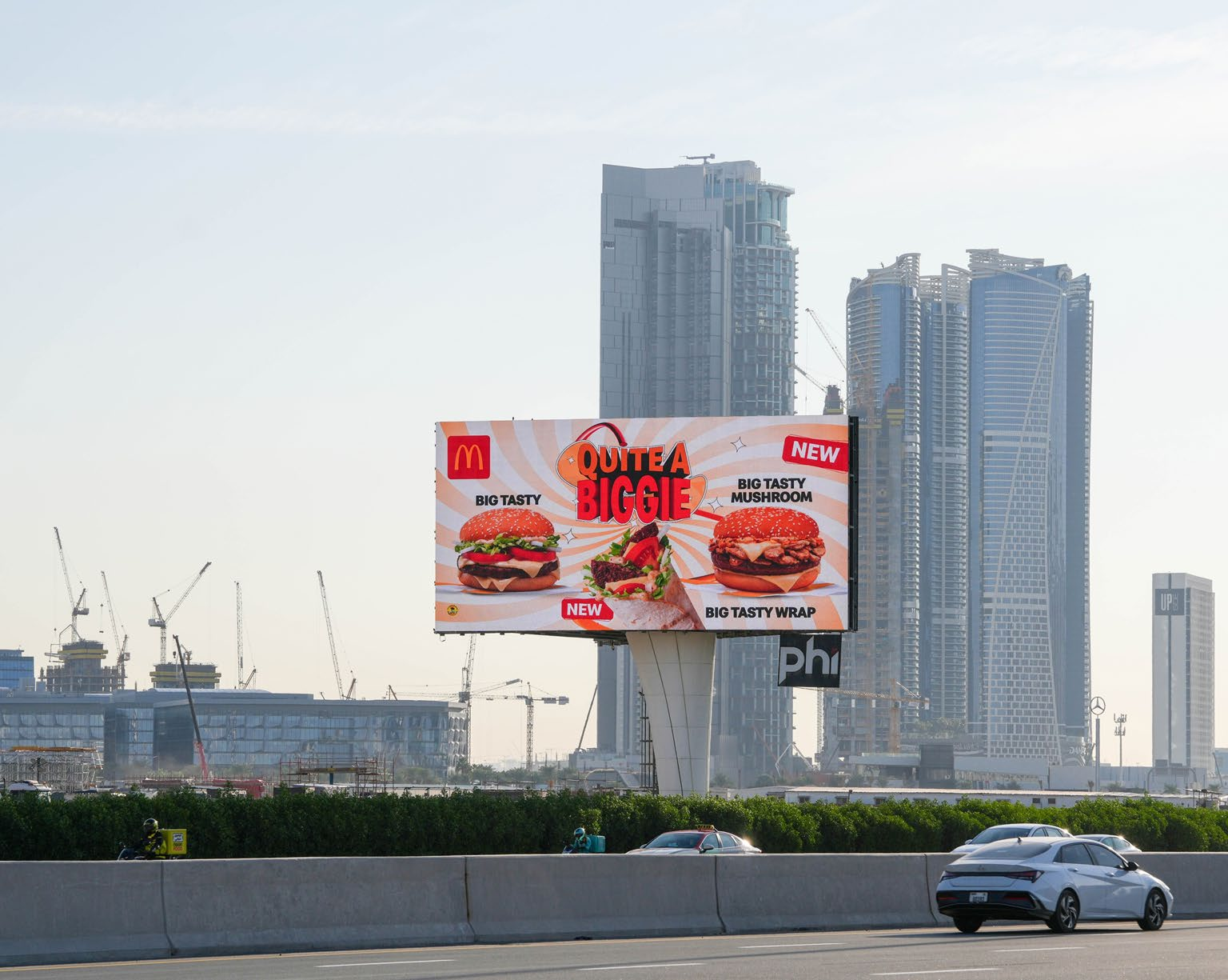 Downtown Skyline Digital Billboard - Al Jaddaf, Dubai