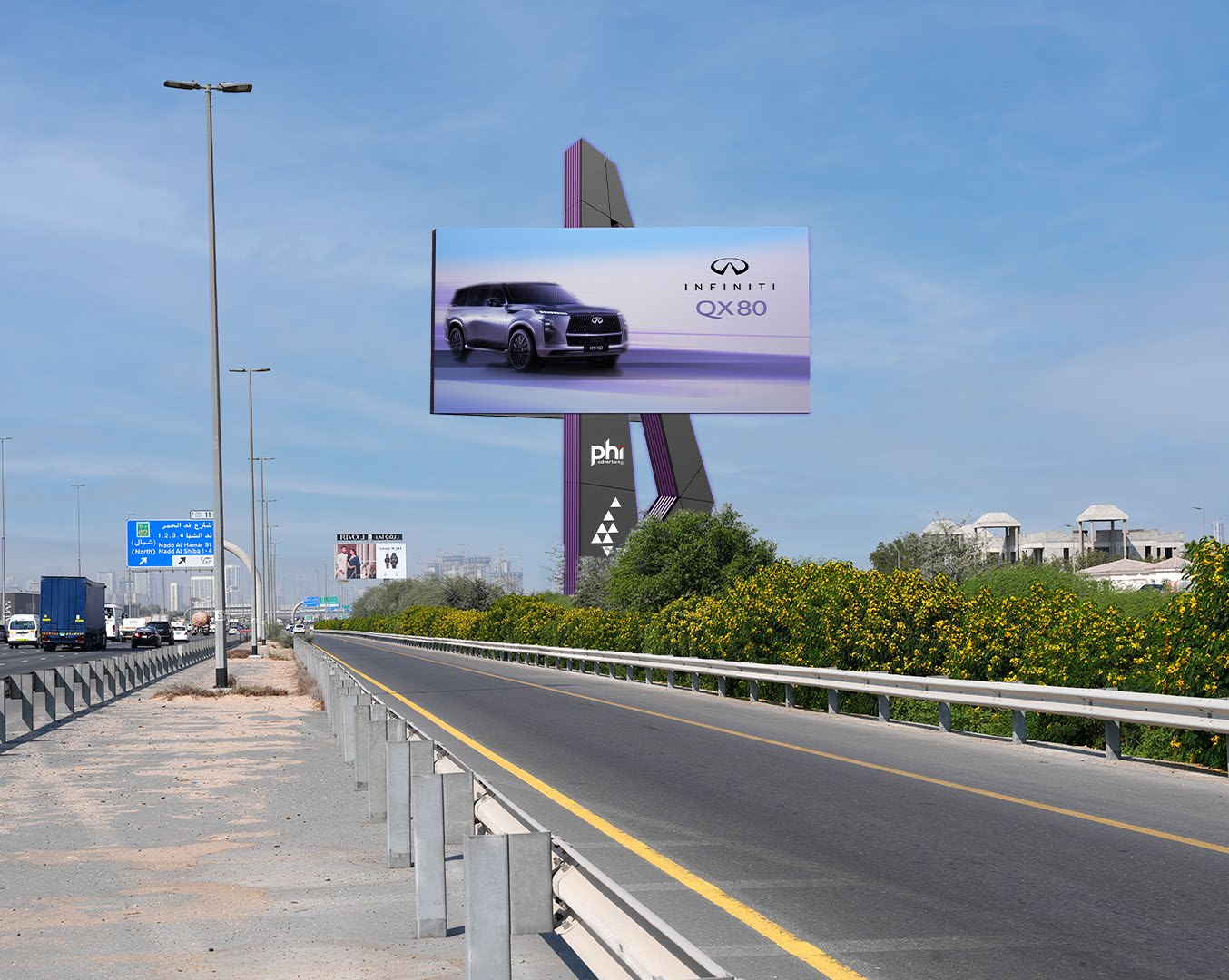 Dubai Al Ain Road Digital Unipole 4 - Nad Al Sheba, Dubai