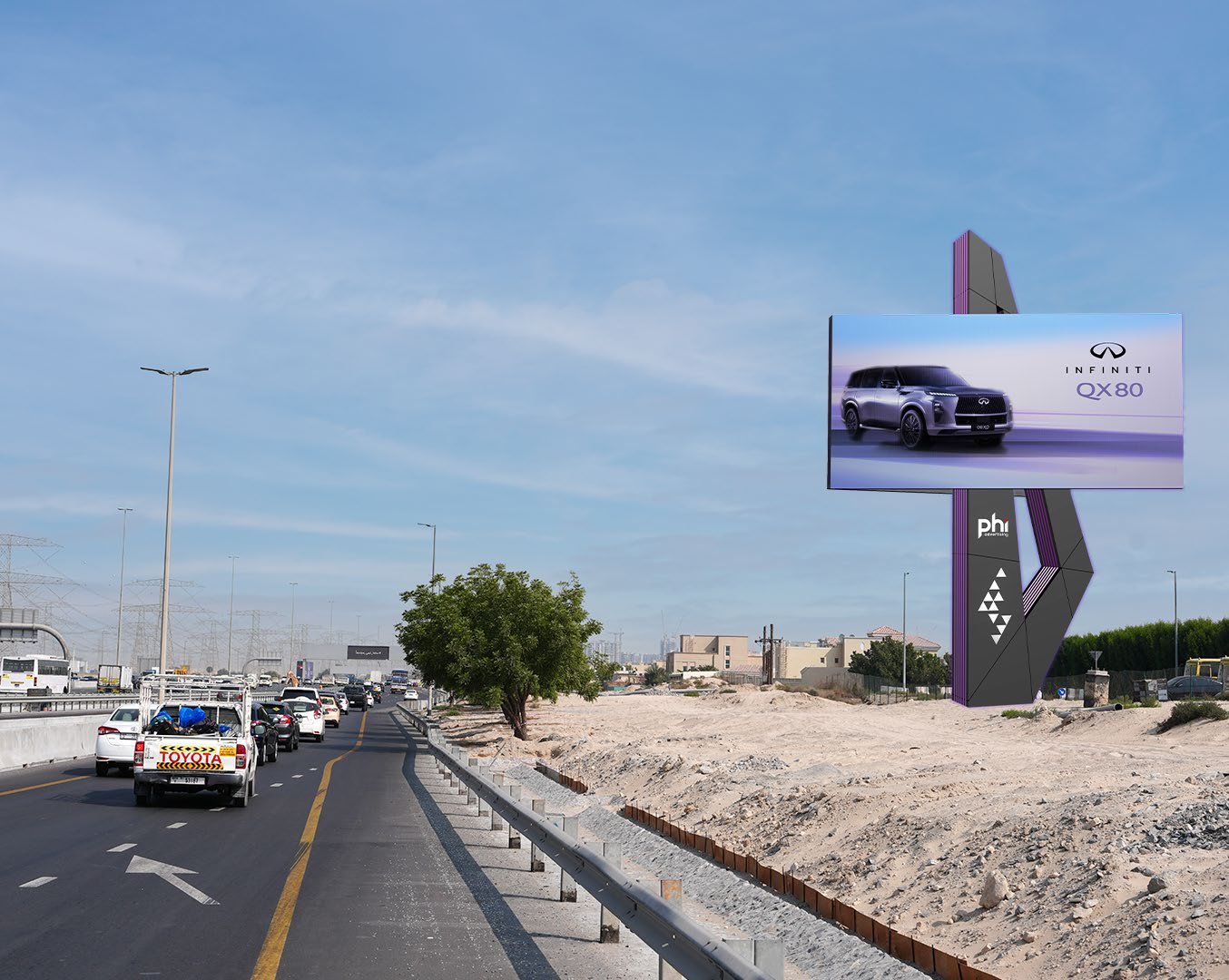 Al Khail Road Digital Unipole 2 - Al Barsha South, Dubai