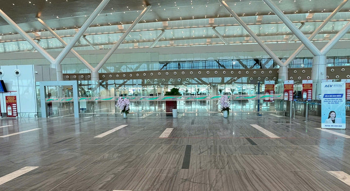 Decal, Entrance doors, glass wall SCAN level 3, T3 TSN, Ho Chi Minh City