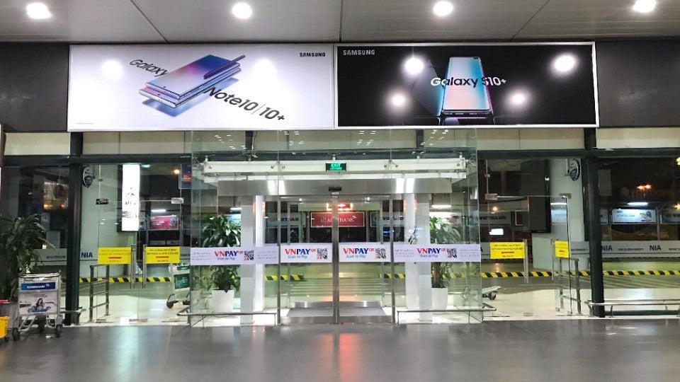 Decal, Entrance doors level 1, 2 terminal T1, Nội bài, Hanoi