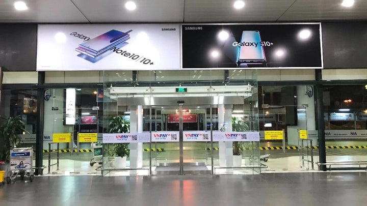 Decal, Entrance doors level 1, 2 terminal T1, Nội bài, Hanoi