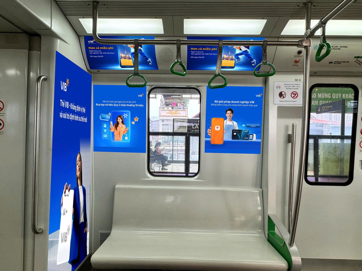 Decal, Tàu HN007 - system: DECAN dán trong tàu Metro Hà Nội tuyến 2A Cát Linh - Hà Đông, Hanoi