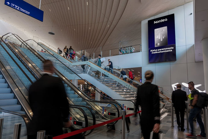 Departure Hall Entrance Portrait Screen, Helsinki Airport