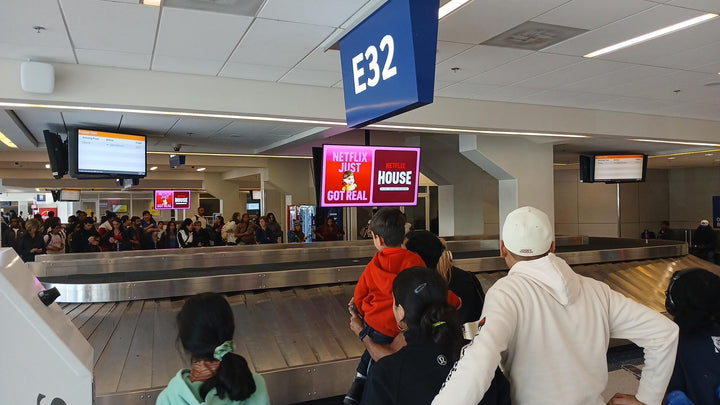 Arrivals Prestige Digital Network, DFW Airport Baggage Claims, Dallas