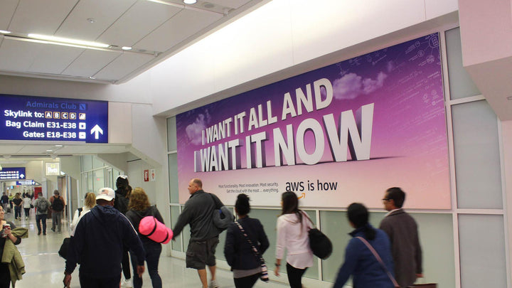 Static Banner (5734), DFW Airport Terminal E, Dallas