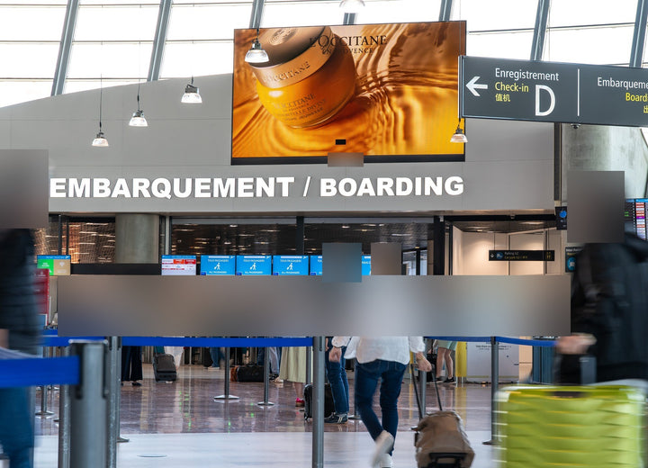 Digital Gate Trio, Three XXL Departure Screens, Nice Côte d'Azur Airport Terminals 1 and 2, Nice