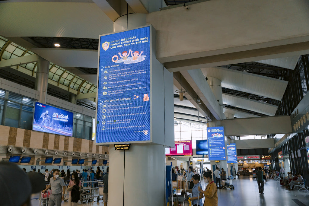 Digital Screen, 10-NB package: LED screen checkin wing B, Hanoi
