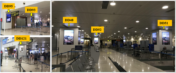 Digital Screen, Màn hinh security screening wing A NB, Hanoi