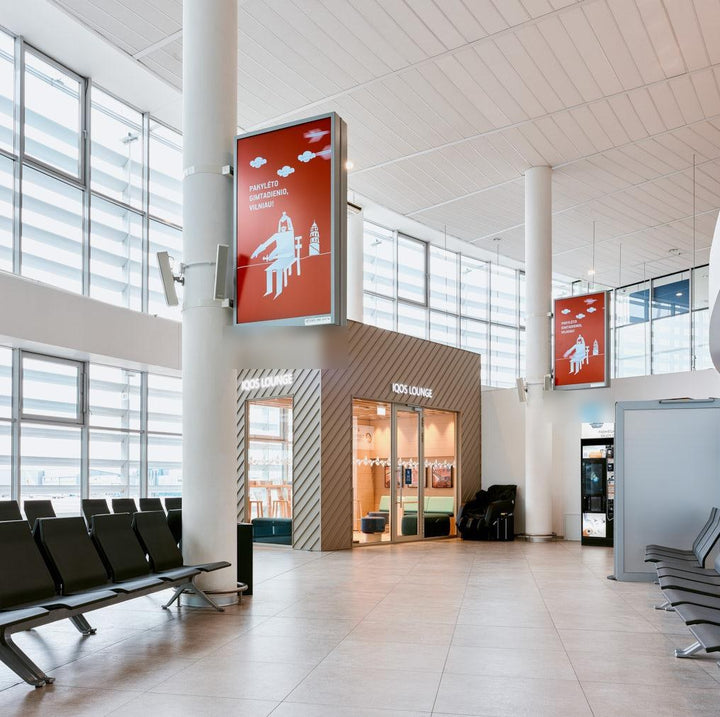 Digital Screen Set (3 Screens), Gates A14 and B14, Vilnius Airport
