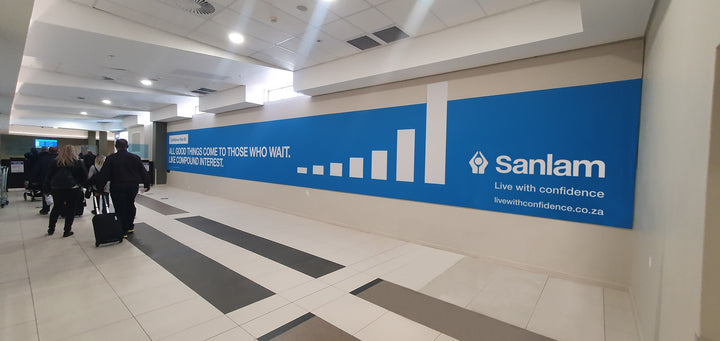 Domestic Departures Walkway Right Wall, Lanseria International Airport