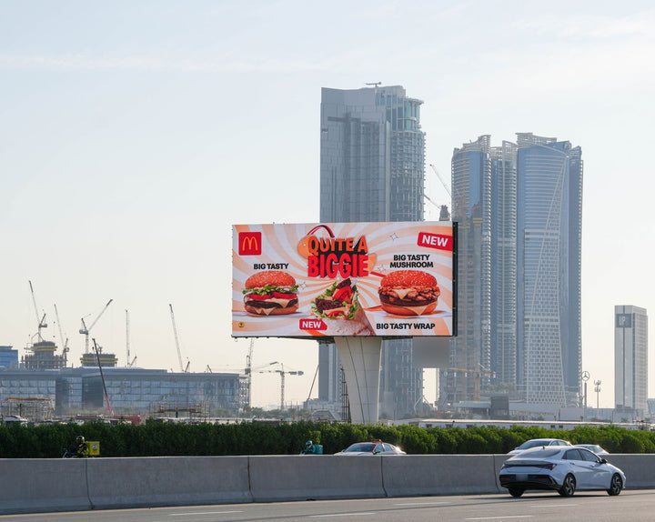 Downtown Skyline Digital Billboard - Al Jaddaf, Dubai
