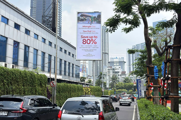 Exit SCBD Billboard, Jakarta, Indonesia