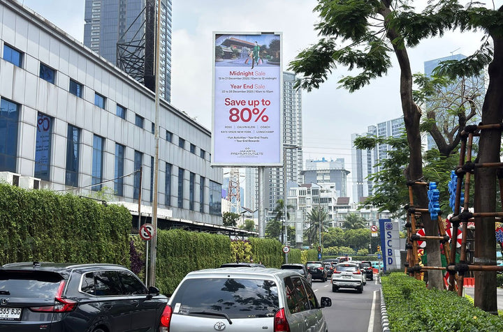 Exit SCBD Billboard, Jakarta, Indonesia